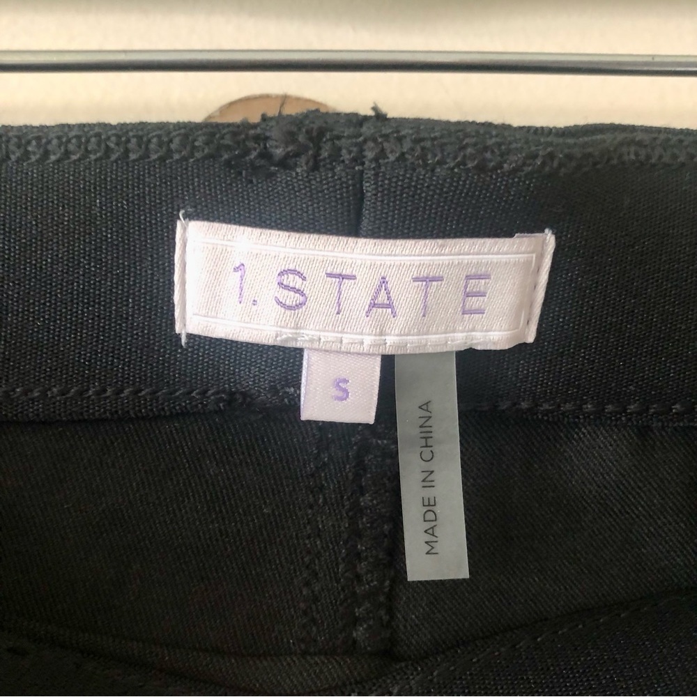1. STATE Black Coated Leggings Size Small - Picture 7 of 9